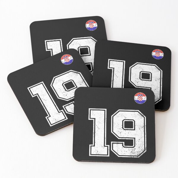 Item preview, Croatia Soccer Number 19 Vintage Sports Fan designed and sold by KristenosNehk.