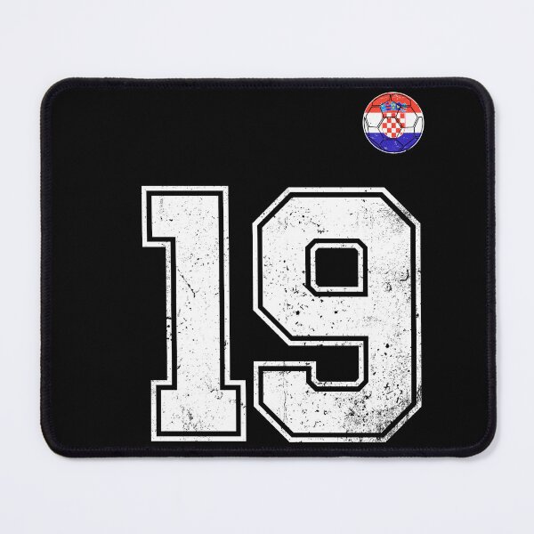 Item preview, Croatia Soccer Number 19 Vintage Sports Fan designed and sold by KristenosNehk.