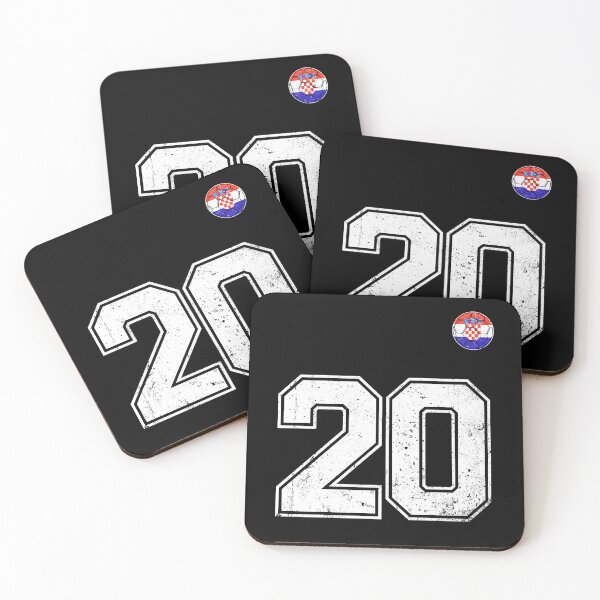 Item preview, Croatia Soccer Number 20 Vintage Sports Fan designed and sold by KristenosNehk.