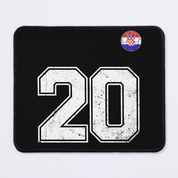 Item preview, Croatia Soccer Number 20 Vintage Sports Fan designed and sold by KristenosNehk.