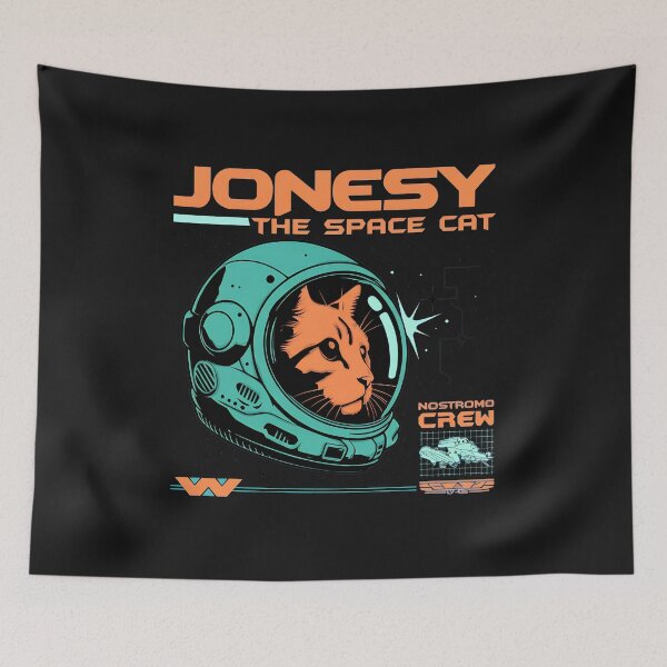Item preview, Space Cat Astronaut Retro Feline Hero designed and sold by folk-4-arts.