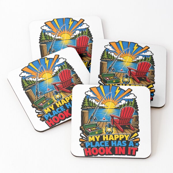 Item preview, My Happy Place Has A Hook In It Fishing Design designed and sold by Squiggle Happy.