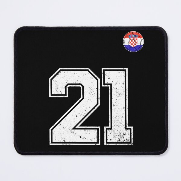 Item preview, Croatia Soccer Number 21 Vintage Sports Fan designed and sold by KristenosNehk.