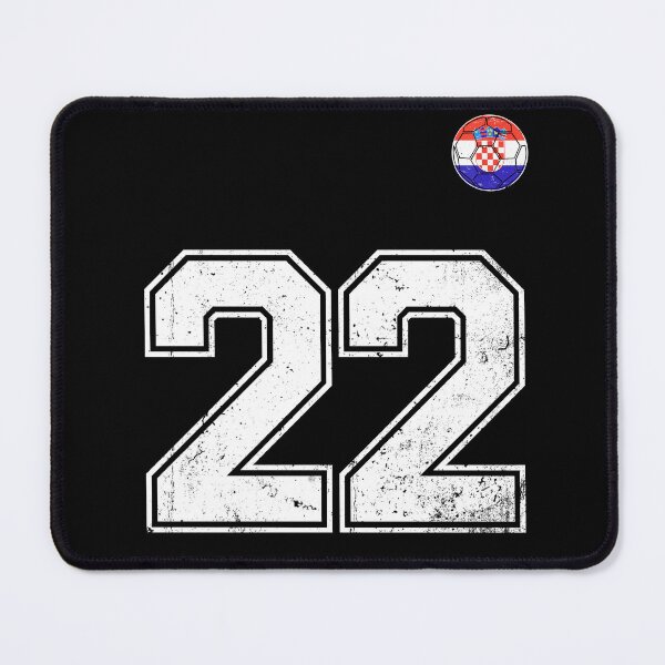 Item preview, Croatia Soccer Number 22 Vintage Sports Fan designed and sold by KristenosNehk.