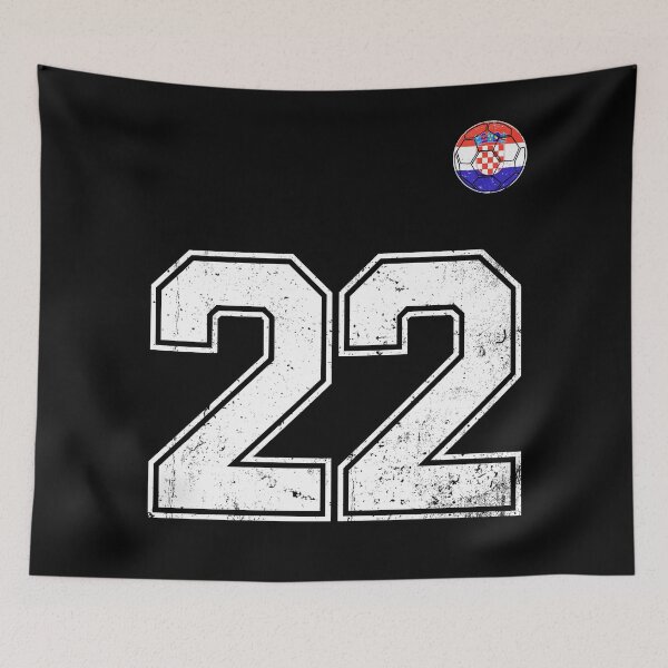 Item preview, Croatia Soccer Number 22 Vintage Sports Fan designed and sold by KristenosNehk.