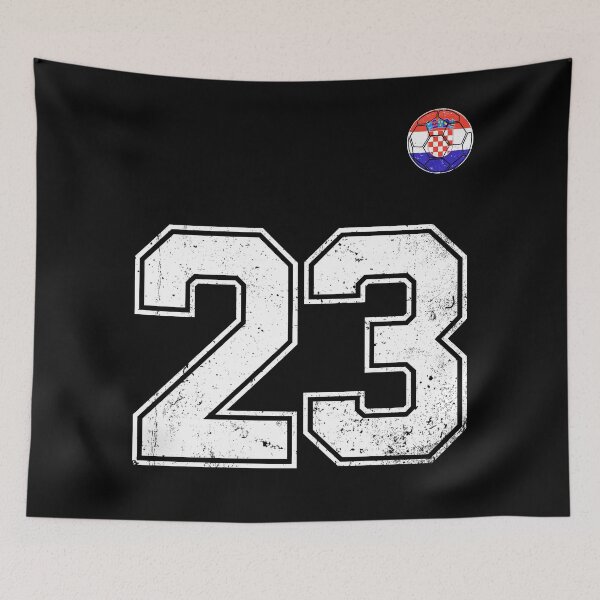 Item preview, Croatia Soccer Number 23 Vintage Sports Fan designed and sold by KristenosNehk.
