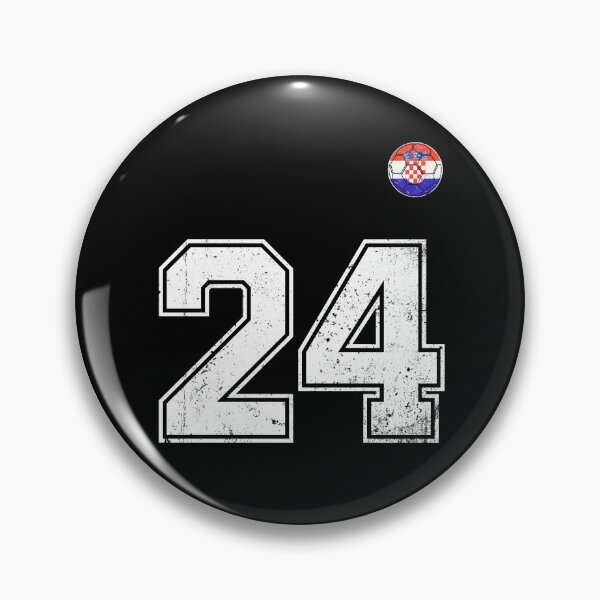 Item preview, Croatia Soccer Number 24 Vintage Sports Fan designed and sold by KristenosNehk.
