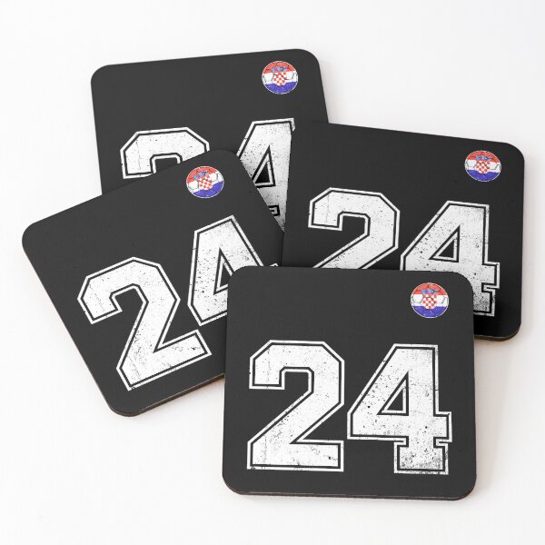 Item preview, Croatia Soccer Number 24 Vintage Sports Fan designed and sold by KristenosNehk.