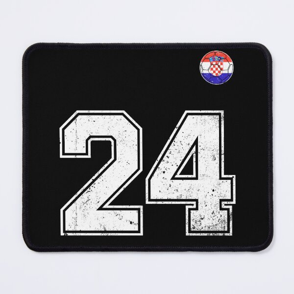 Item preview, Croatia Soccer Number 24 Vintage Sports Fan designed and sold by KristenosNehk.