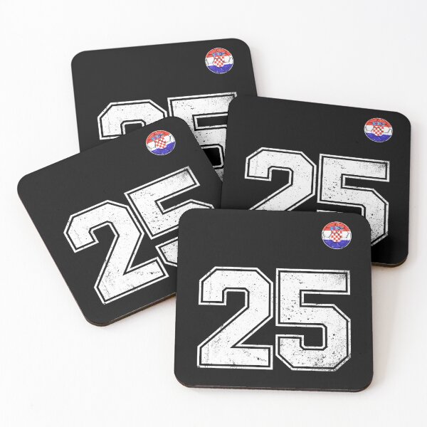 Item preview, Croatia Soccer Number 25 Vintage Sports Fan designed and sold by KristenosNehk.