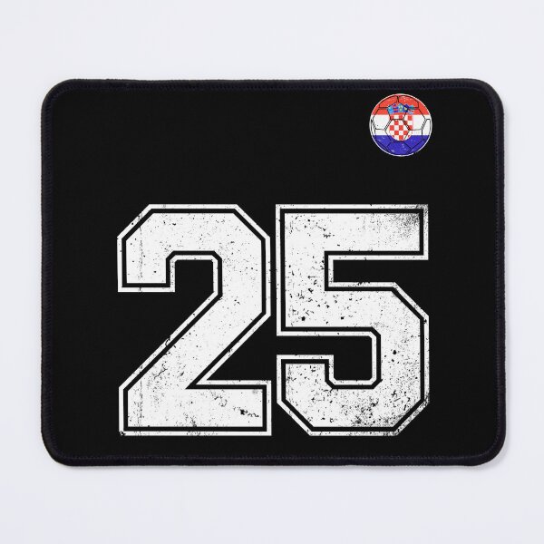 Item preview, Croatia Soccer Number 25 Vintage Sports Fan designed and sold by KristenosNehk.