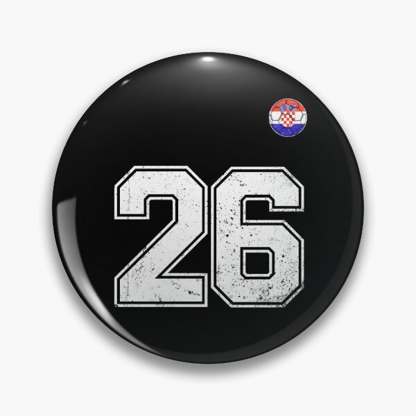 Item preview, Croatia Soccer Number 26 Vintage Sports Fan designed and sold by KristenosNehk.