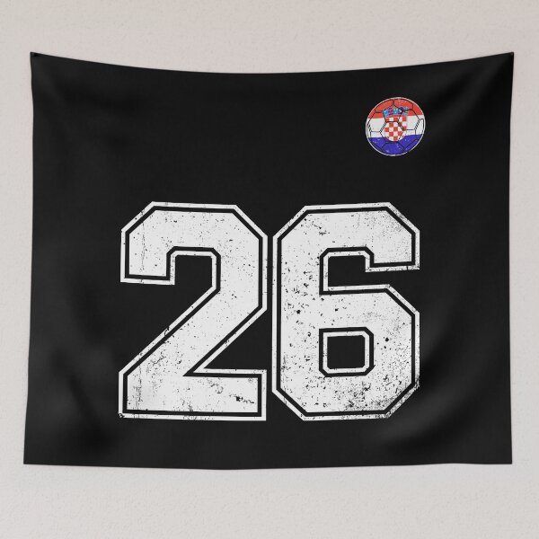 Item preview, Croatia Soccer Number 26 Vintage Sports Fan designed and sold by KristenosNehk.