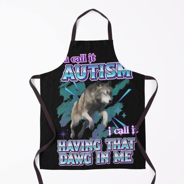 Item preview, Autism Acceptance Wolf Retro Vaporwave Style designed and sold by folk-4-arts.