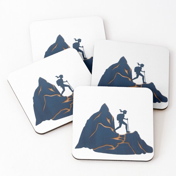Item preview, Worth the Climb – Mountain Hiker Art designed and sold by SparkSpiral.