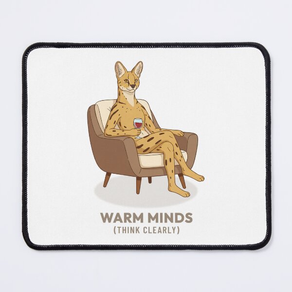 Item preview, Cozy Serval Cat Drinking Wine Vintage Aesthetic designed and sold by COZY VINTAGE animal.