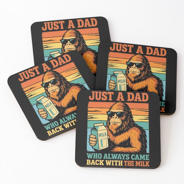 Item preview, Retro Bigfoot Dad Who Always Came Back With The Milk designed and sold by Vermanartist.
