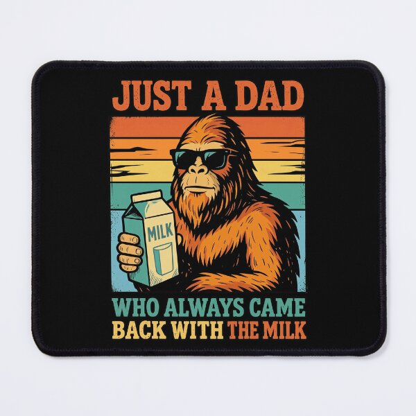 Item preview, Retro Bigfoot Dad Who Always Came Back With The Milk designed and sold by Vermanartist.