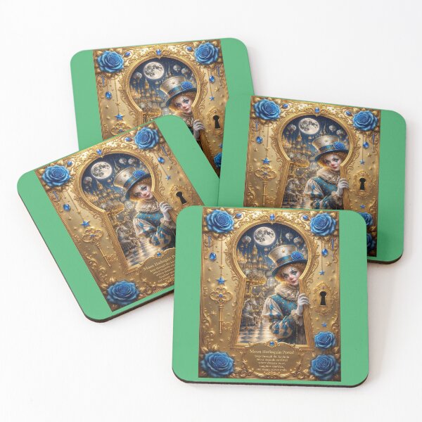 Item preview, Moon Harlequin Portal – Enchanted Castle Beyond the Keyhole designed and sold by sunbowjp stadio.