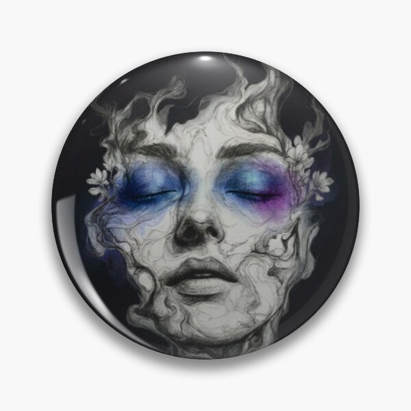 Item preview, Ethereal Face in Mystic Smoke designed and sold by EasyTees4u.