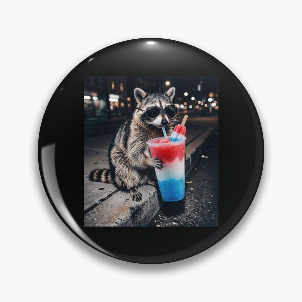 Item preview, 4th Of July Raccoon Drinking Patriotic Slushie designed and sold by collinswired.