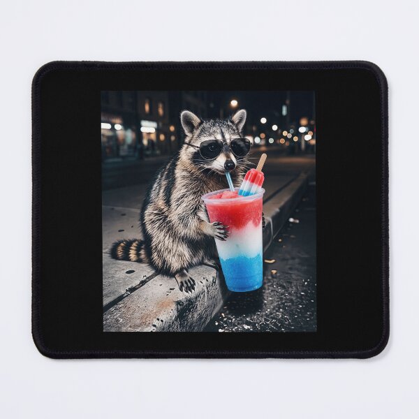 Item preview, 4th Of July Raccoon Drinking Patriotic Slushie designed and sold by collinswired.