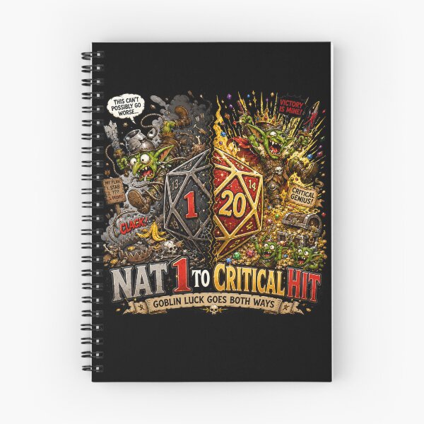 Item preview, Goblin Luck Goes Both Ways Nat 1 Critical Hit RPG Design designed and sold by extrisiceye.