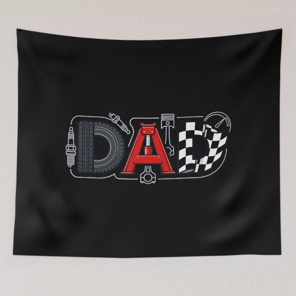 Item preview, Mechanic Dad Racing Flag Tire Father Pride designed and sold by zamiokaline.