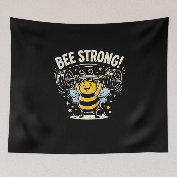 Item preview, Bee Strong Fitness Weightlifting Gym Lover Motivation designed and sold by RetroMini2026.