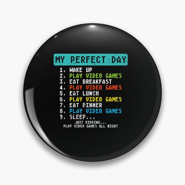 Item preview, My Perfect Day Video Games and Breakfast Funny Gamer Checklist designed and sold by FGTV2021.