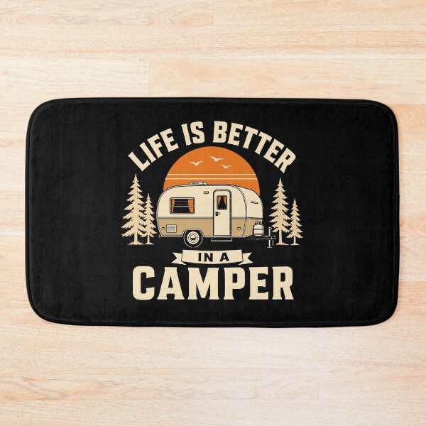 Item preview, Life Is Better In A Camper Vintage Camping Trailer designed and sold by American Spirit.