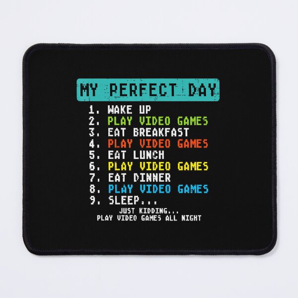 Item preview, My Perfect Day Video Games and Breakfast Funny Gamer Checklist designed and sold by FGTV2021.