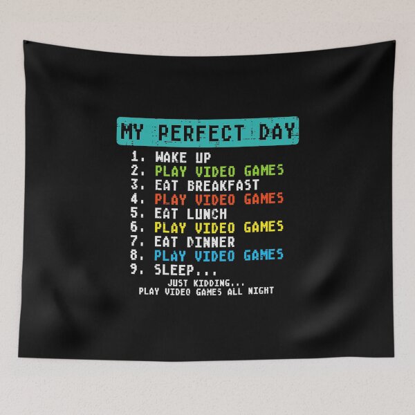 Item preview, My Perfect Day Video Games and Breakfast Funny Gamer Checklist designed and sold by FGTV2021.