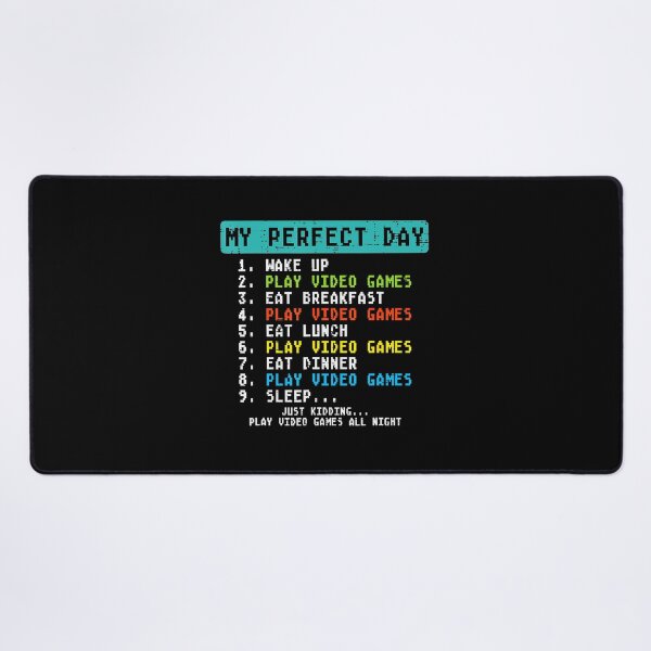 Item preview, My Perfect Day Video Games and Breakfast Funny Gamer Checklist designed and sold by FGTV2021.