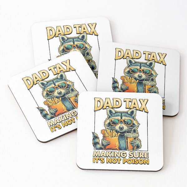 Item preview, Funny Dad Tax Raccoon Making Sure Its Not Poison designed and sold by Vermanartist.