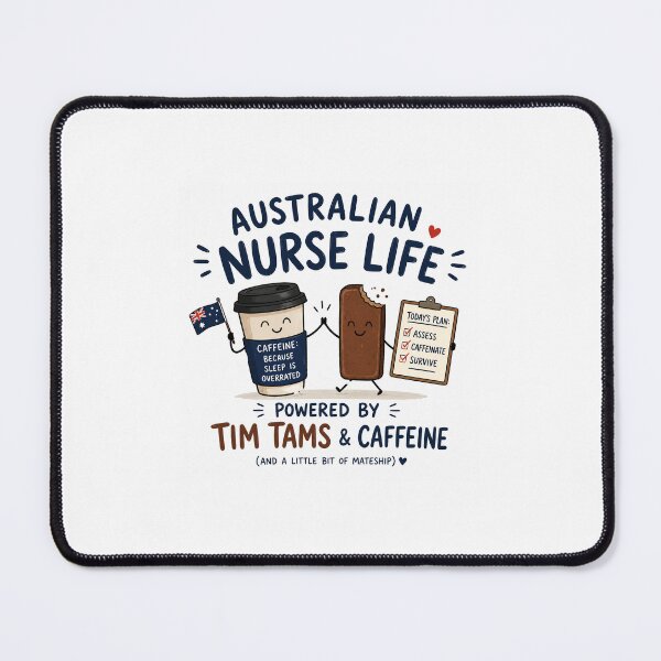 Item preview, Australian Nurse Life - Powered by Tim Tams and Caffine designed and sold by CuratedByAdam.
