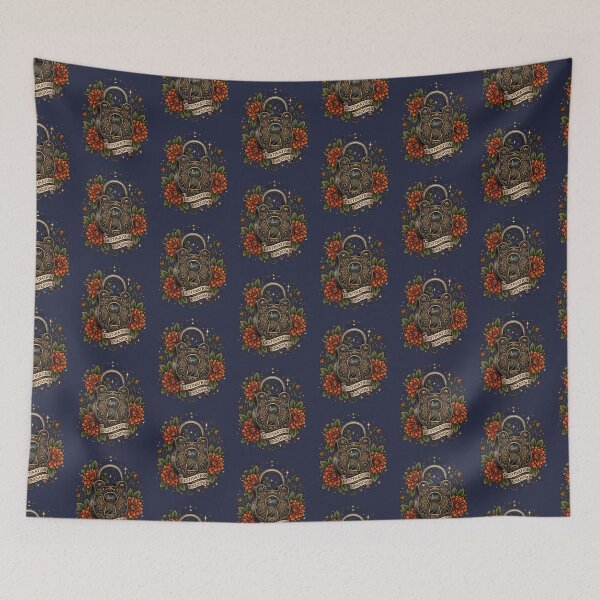 Item preview, Vintage Iron Padlock Mountain Highway Dahlia Tattoo Flash designed and sold by RetroRewind Studio.