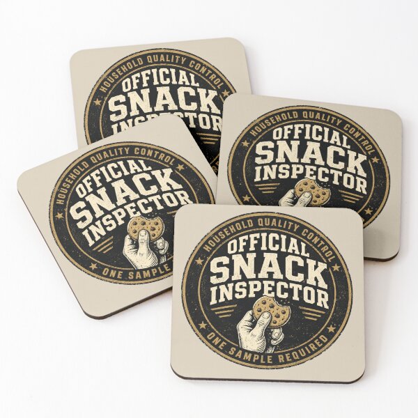 Item preview, Official Snack Inspector Funny Dad designed and sold by POD DYNASTY | Original Print On Demand T-Shirt Graphics.