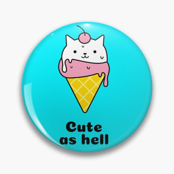 Item preview, Cute As Hell Cat Ice Cream Cone Slogan designed and sold by GenZFashion000.