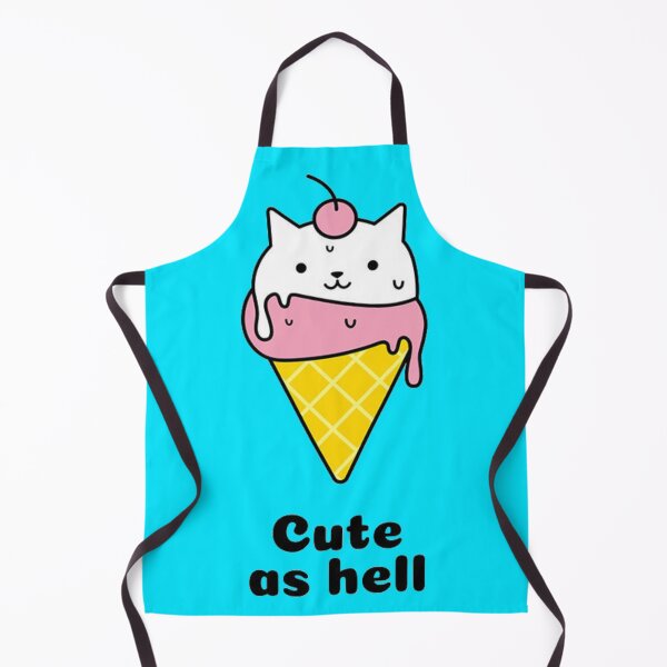 Item preview, Cute As Hell Cat Ice Cream Cone Slogan designed and sold by GenZFashion000.