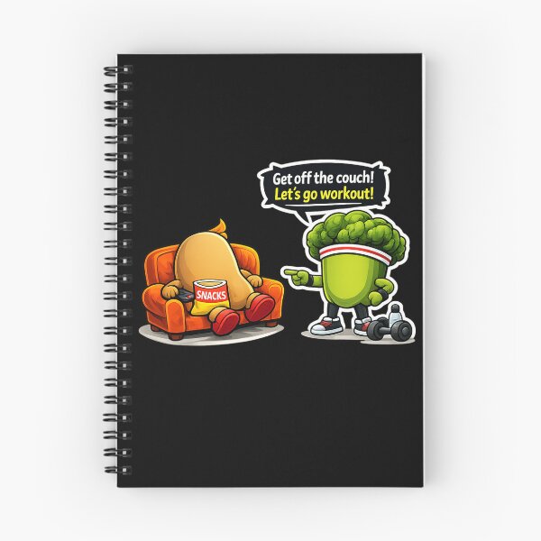 Item preview, Lazy Potato vs Gym Broccoli — Funny Workout Motivation Cartoon Art designed and sold by ArtoryWorks.