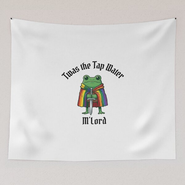 Item preview, Twas the Tap Water Funny Frog LGBTQ Pride designed and sold by DeionGoldner.