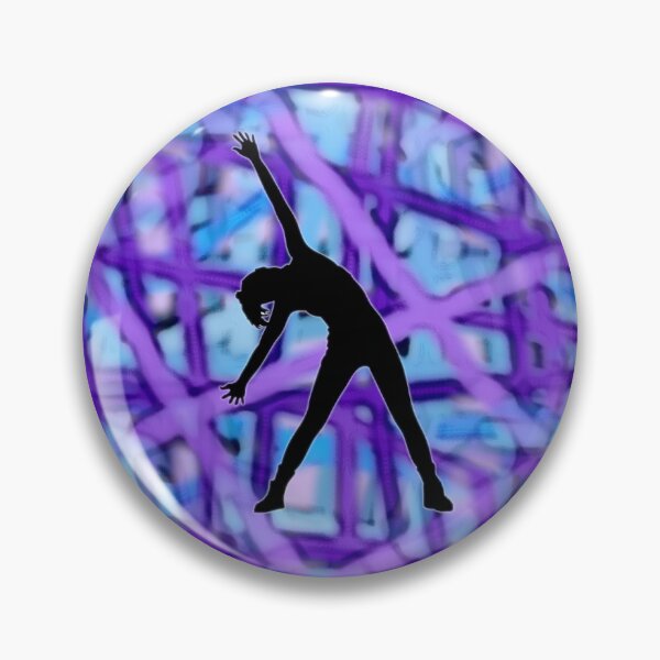 Item preview, Pattern - Purple Web with Woman Exercising designed and sold by ZepoPublishing.