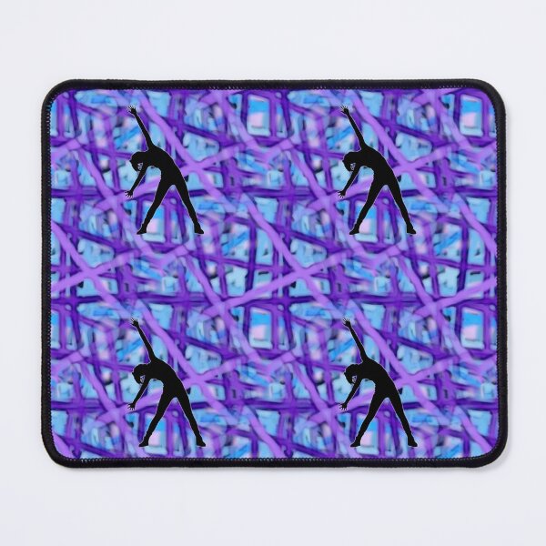 Item preview, Pattern - Purple Web with Woman Exercising designed and sold by ZepoPublishing.