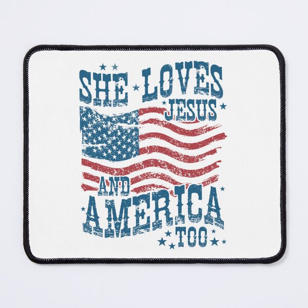 Item preview, She Loves Jesus And America Too designed and sold by collinswired.
