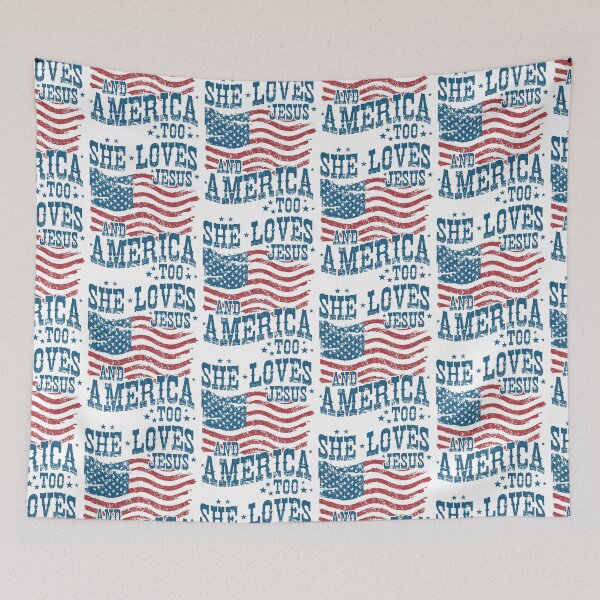 Item preview, She Loves Jesus And America Too designed and sold by collinswired.