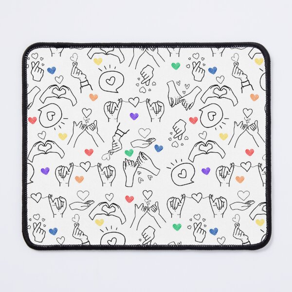 Item preview, Hands of Love with Hearts Seamless Pattern designed and sold by SparkSpiral.