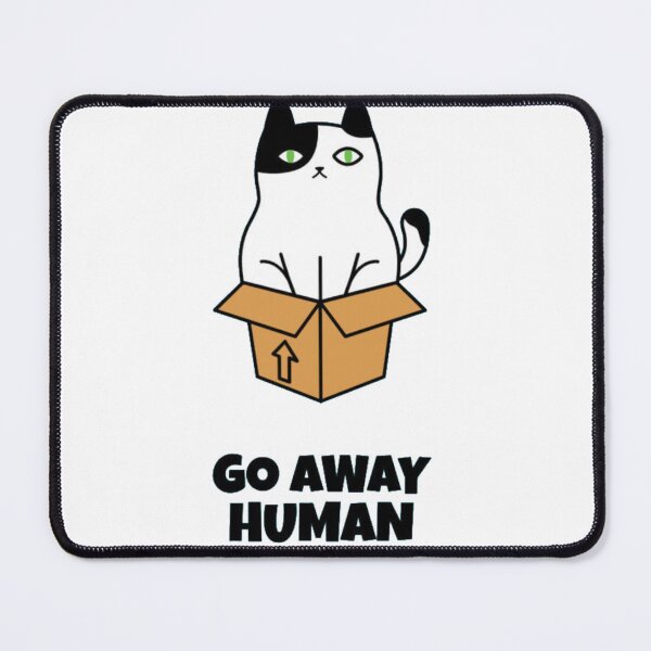 Item preview, Go Away Human Grumpy Cat Box Meme designed and sold by GenZFashion000.