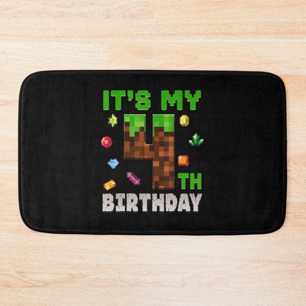 Item preview, Its My 4th Birthday Pixel Gaming Party for Four Year Olds designed and sold by FGTV2021.