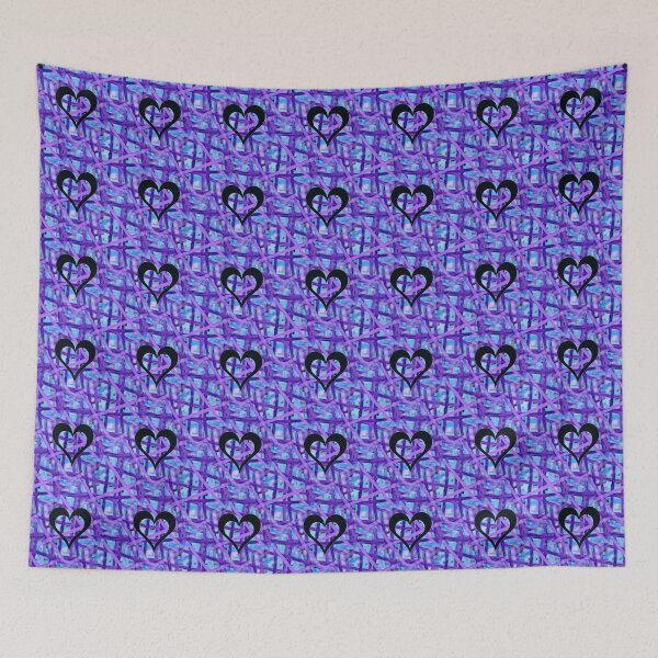 Item preview, Pattern - Purple Web with Heart designed and sold by ZepoPublishing.